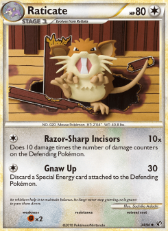 Raticate - pokemon TCG Card