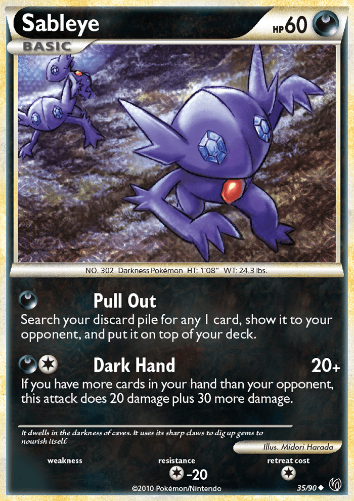 Sableye - Pokémon TCG Card