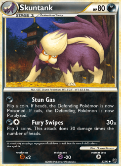 Skuntank - pokemon TCG Card
