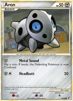 Aron - pokemon TCG Card