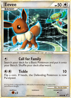 Eevee - pokemon TCG Card