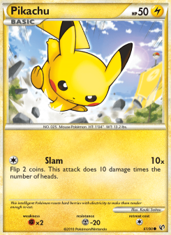 Pikachu - pokemon TCG Card