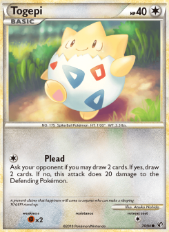 Togepi - pokemon TCG Card