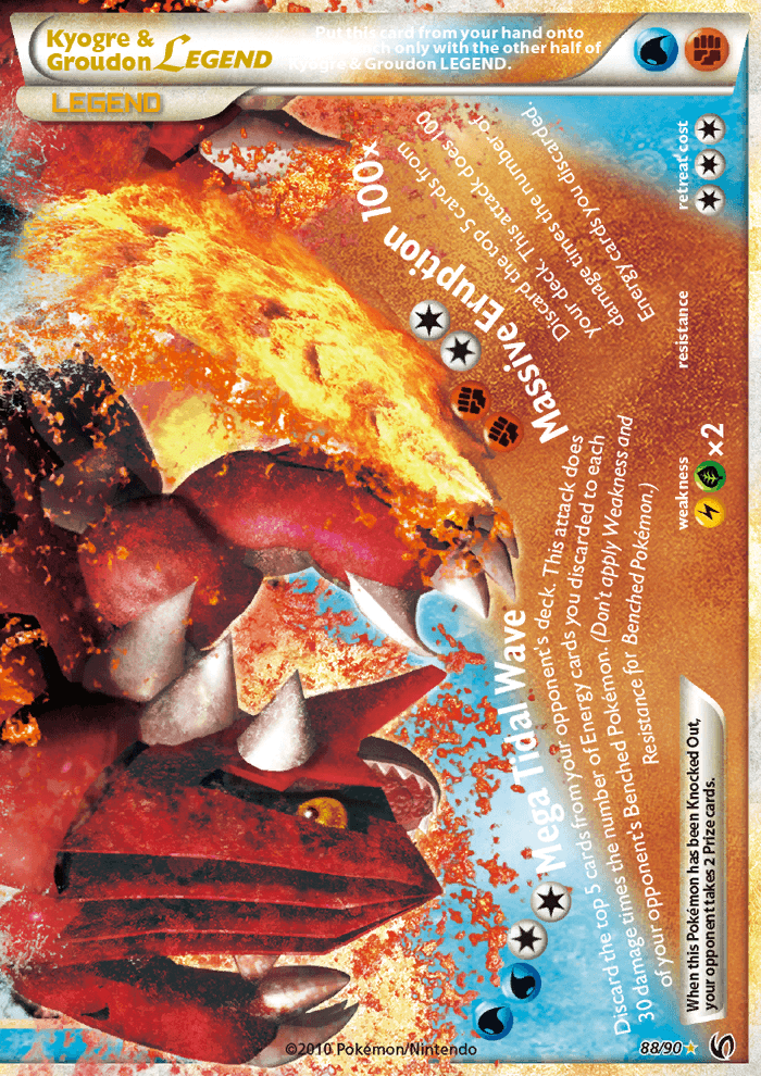 Kyogre & Groudon LEGEND - Pokémon TCG Card