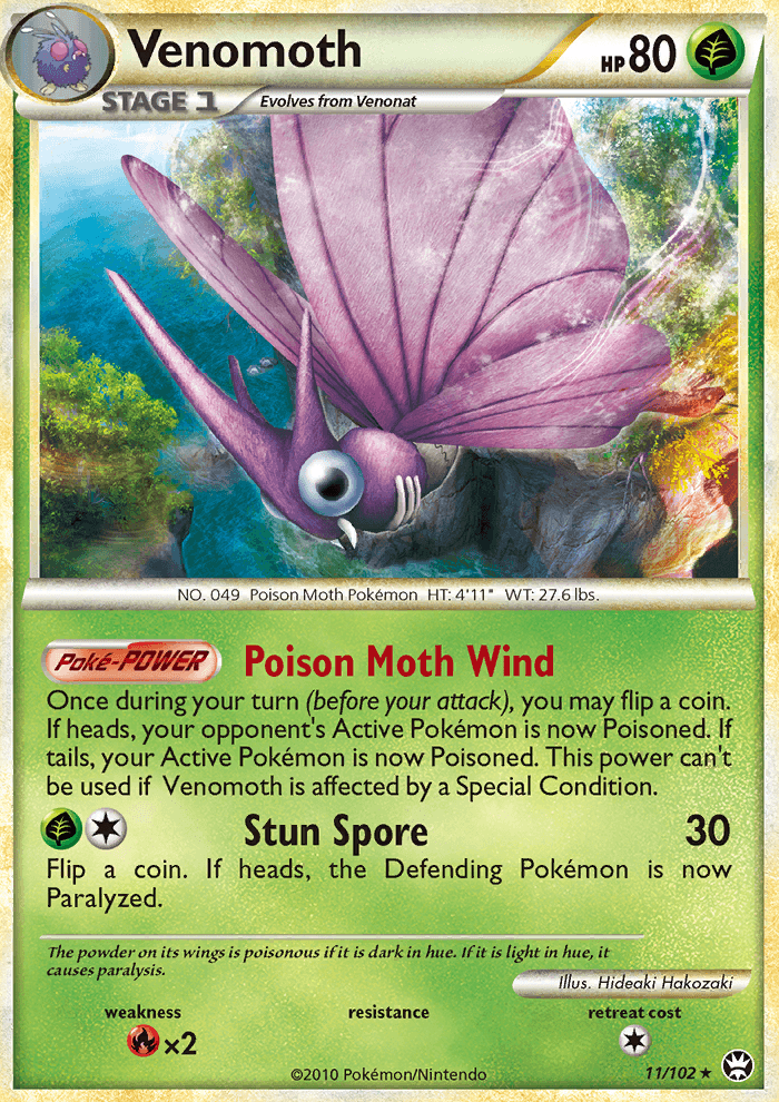 Venomoth - Pokémon TCG Card