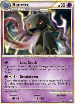 Banette - pokemon TCG Card