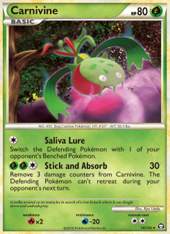 Carnivine - pokemon TCG Card