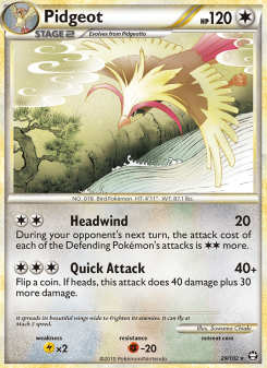 Pidgeot - pokemon TCG Card