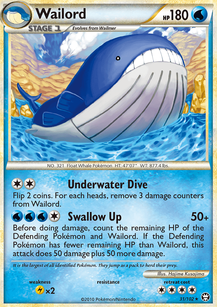 Wailord - Pokémon TCG Card