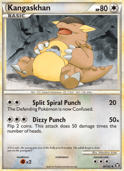 Kangaskhan - pokemon TCG Card