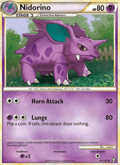 Nidorino - pokemon TCG Card