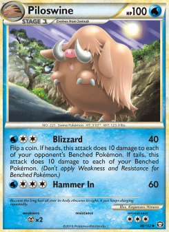 Piloswine - pokemon TCG Card