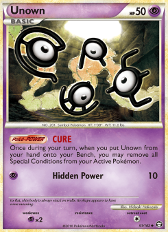 Unown - pokemon TCG Card