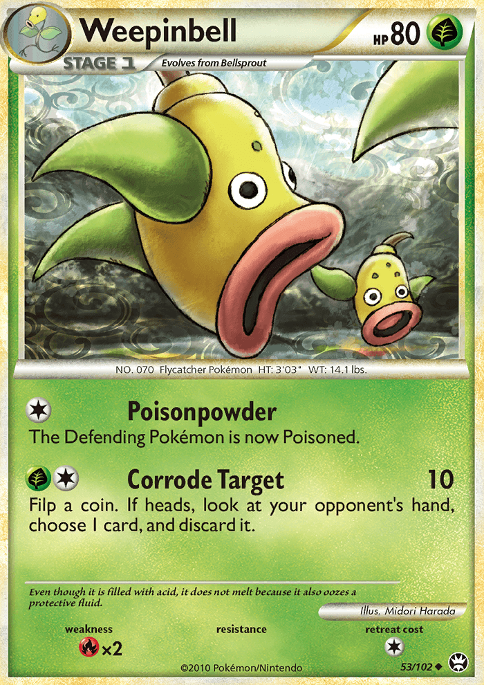 Weepinbell - Pokémon TCG Card