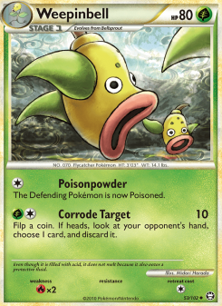 Weepinbell - pokemon TCG Card
