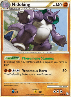 Nidoking - pokemon TCG Card