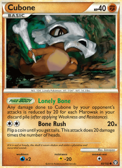 Cubone - pokemon TCG Card