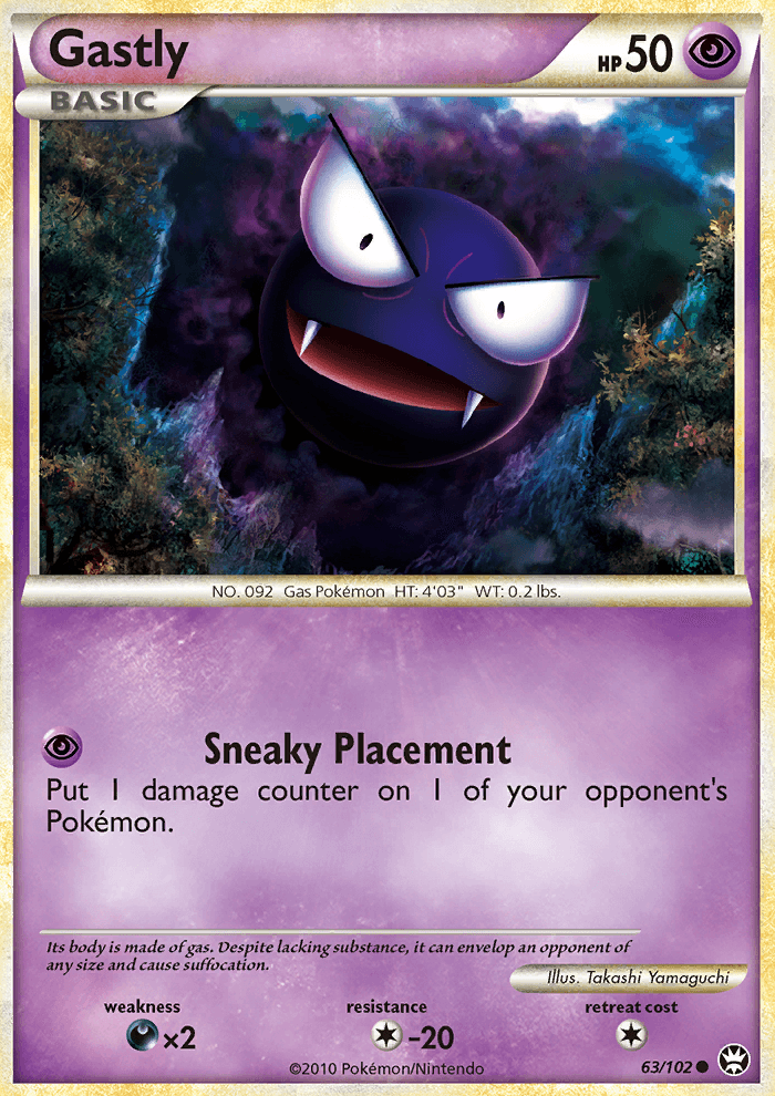 Gastly - Pokémon TCG Card