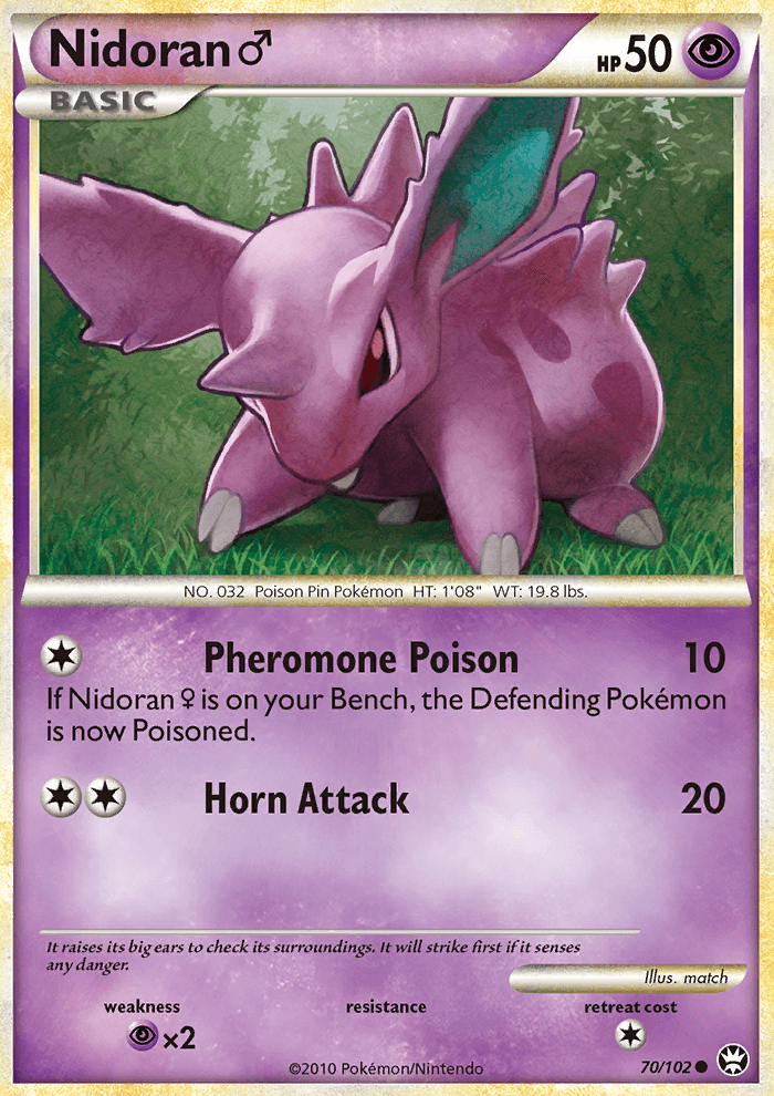 Nidoran♂ - Pokémon TCG Card