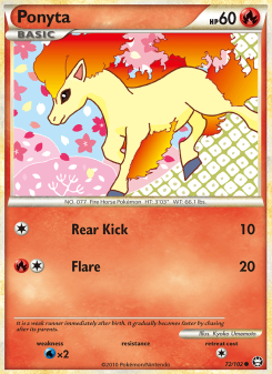 Ponyta - pokemon TCG Card