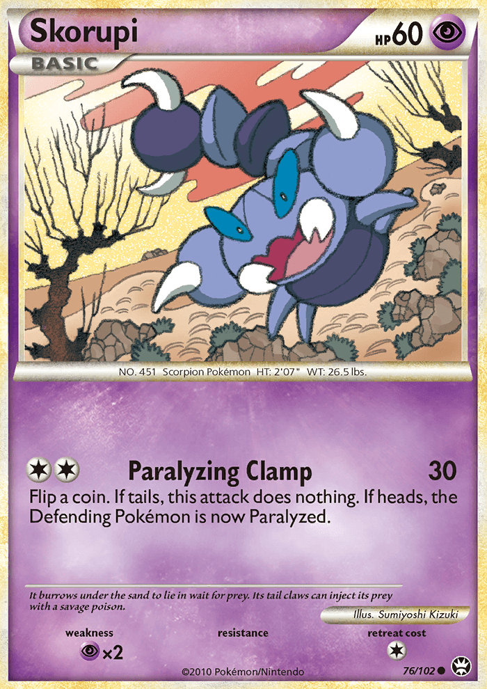 Skorupi - Pokémon TCG Card