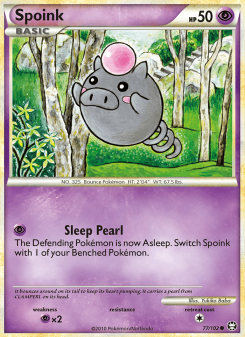Spoink - pokemon TCG Card
