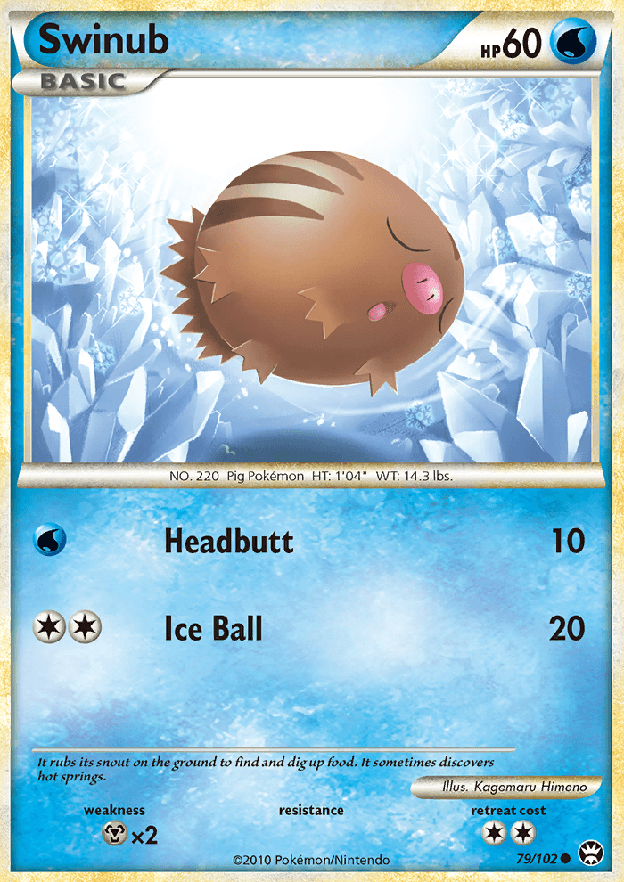 Swinub - Pokémon TCG Card
