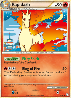 Rapidash - pokemon TCG Card