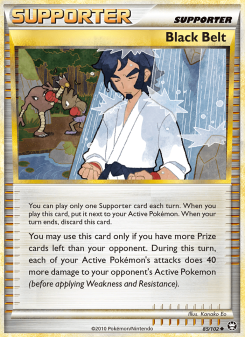 Black Belt - pokemon TCG Card