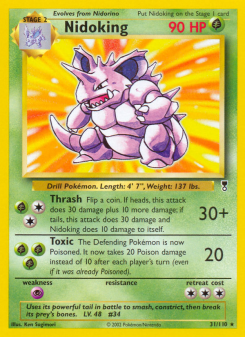 Nidoking - pokemon TCG Card
