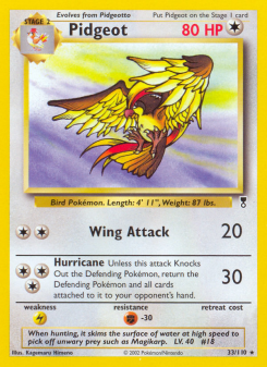Pidgeot - pokemon TCG Card