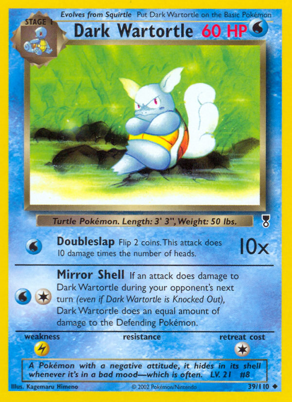 Dark Wartortle - Pokémon TCG Card
