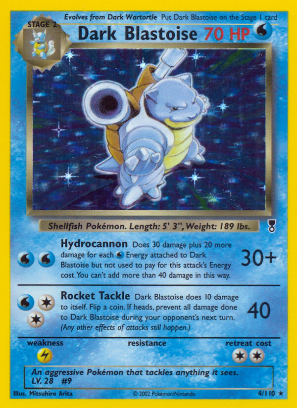 Dark Blastoise - Pokémon TCG Card