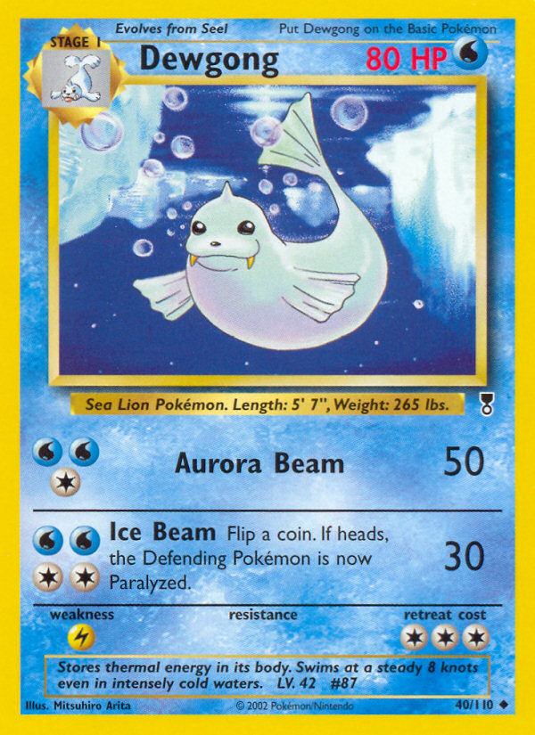 Dewgong - Pokémon TCG Card