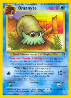 Omanyte - pokemon TCG Card