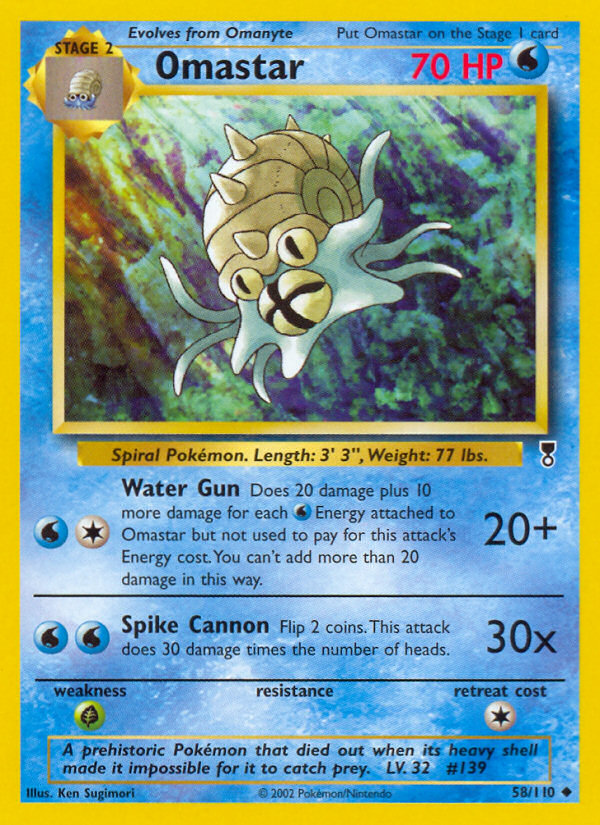 Omastar - Pokémon TCG Card