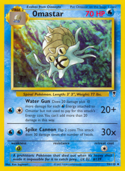 Omastar - pokemon TCG Card