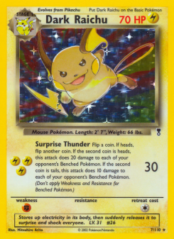 Dark Raichu - pokemon TCG Card