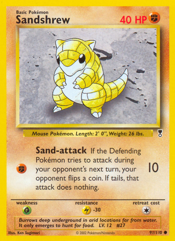 Sandshrew - Pokémon TCG Card