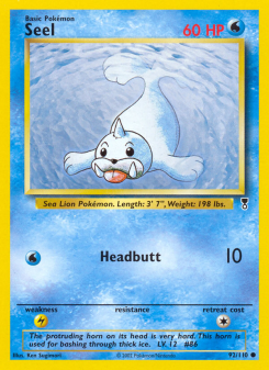 Seel - pokemon TCG Card