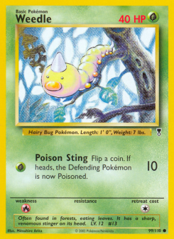 Weedle - pokemon TCG Card