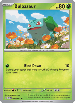 Bulbasaur - pokemon TCG Card