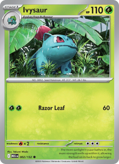 Ivysaur - pokemon TCG Card