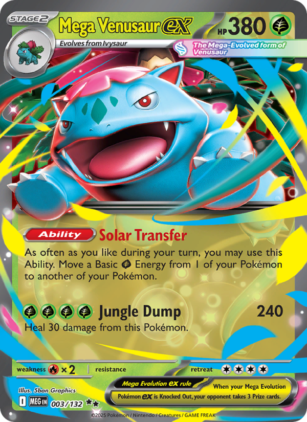 Mega Venusaur ex - Pokémon TCG Card