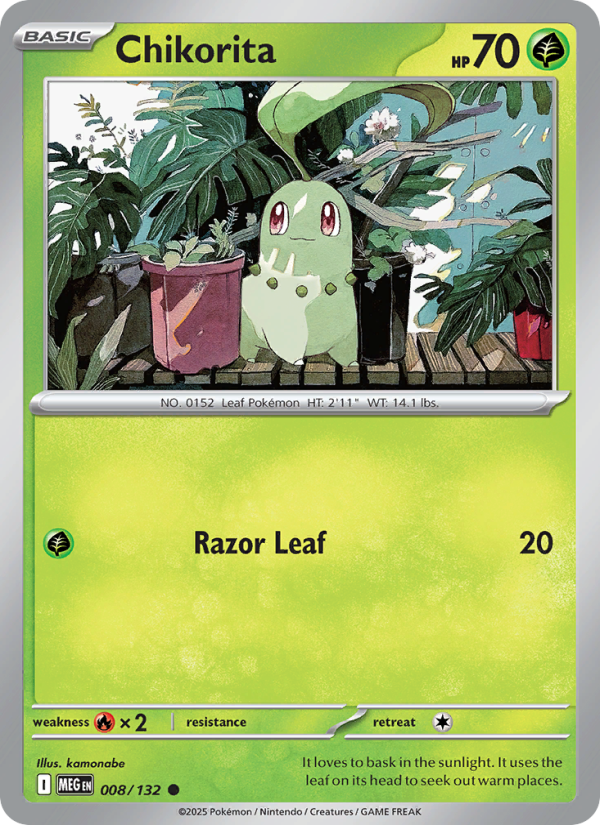 Chikorita - Pokémon TCG Card