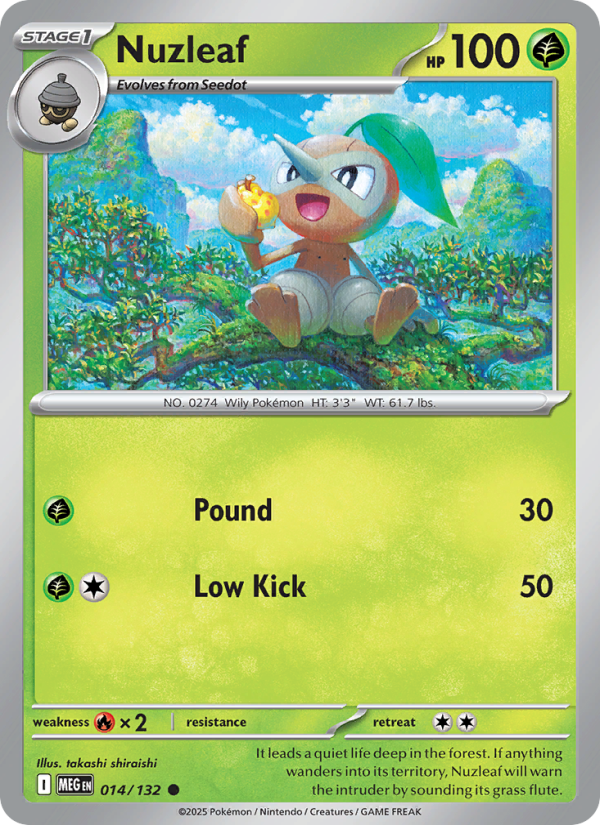 Nuzleaf - Pokémon TCG Card