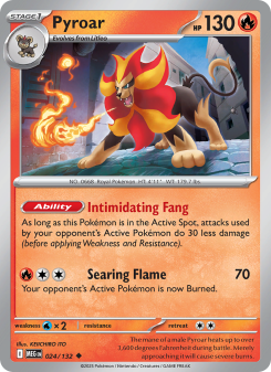 Pyroar - pokemon TCG Card