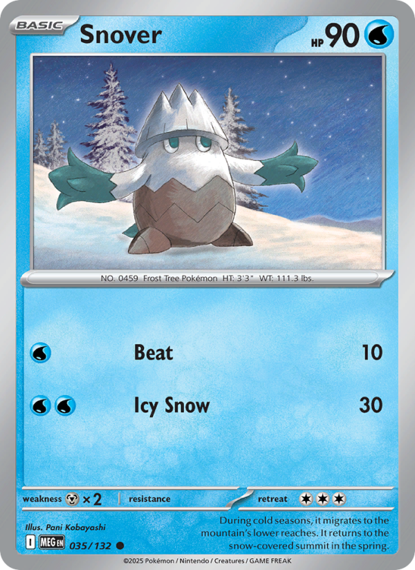 Snover - Pokémon TCG Card