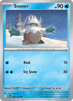 Snover - pokemon TCG Card