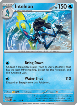 Inteleon - pokemon TCG Card